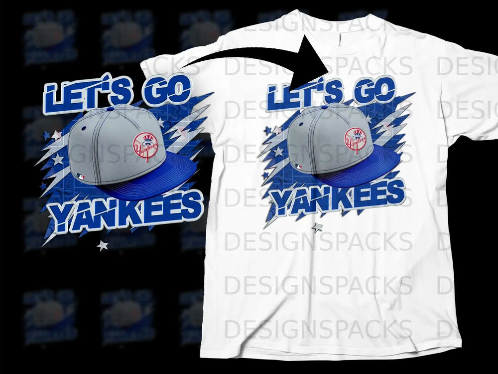 Let's Go Yankees Graphic T-Shirt for Fans