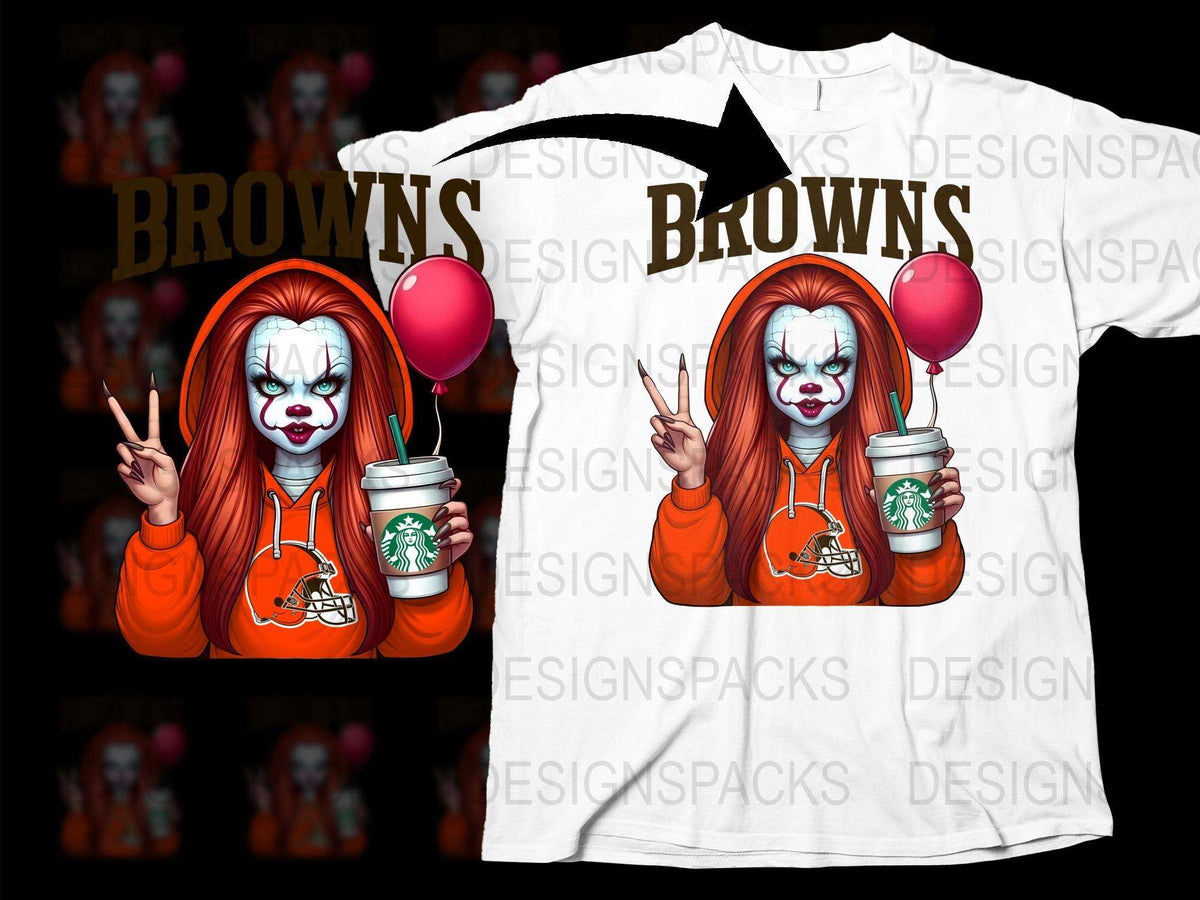 Scary Clown Graphic T-Shirt, Horror Movie Fan Apparel, Red Balloon, Halloween Party Costume, Unique Creepy Tee Design