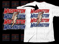 Load image into Gallery viewer, Washington Thunderbolt Graphic Tee
