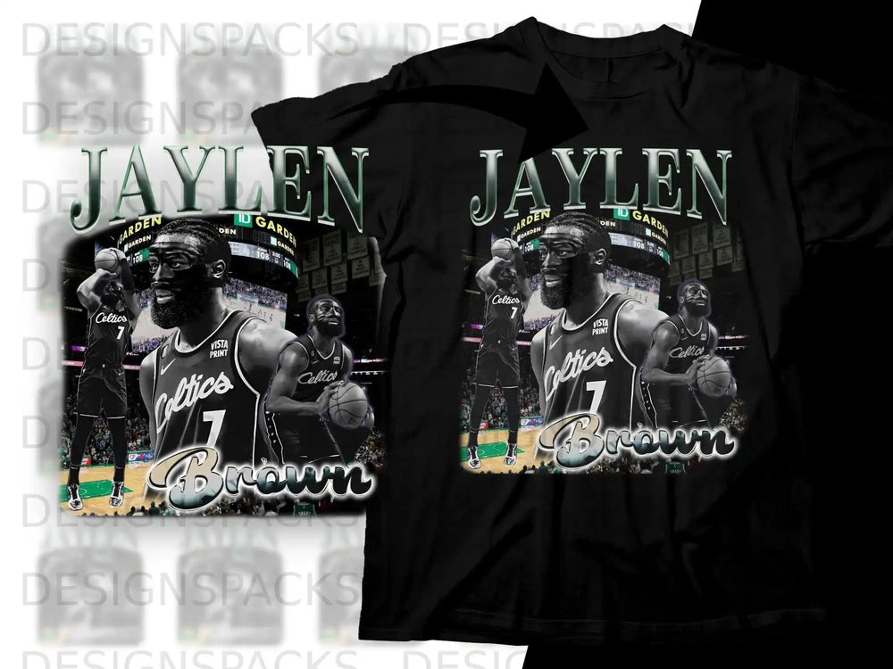 Jaylen Brown Celtics jersey with "7 Brown" and "World Champions 1984".