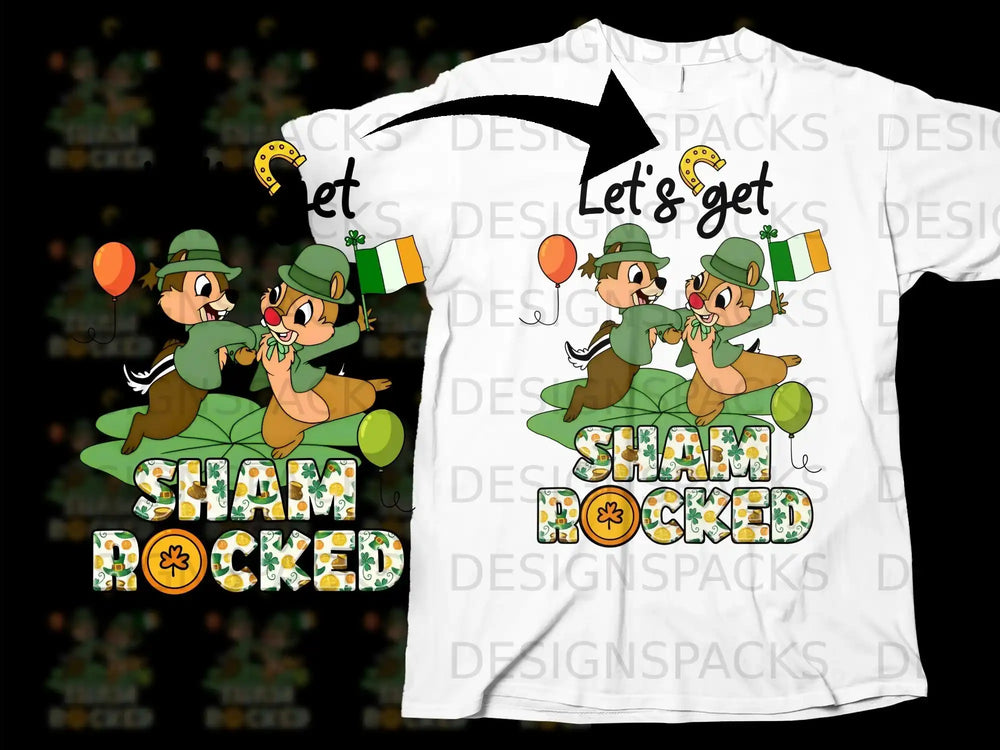 Let's get SHAM ROCKED Chip Dale St Patricks Day product type