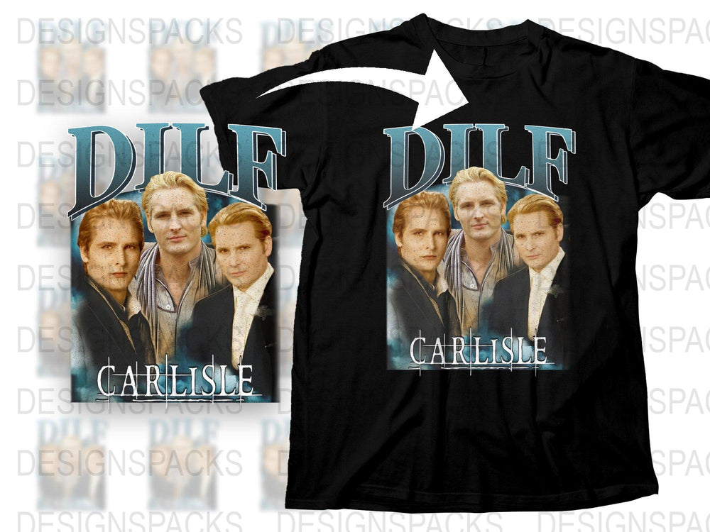 Carlisle DILF Graphic T-Shirt, Twilight Fan Tee, Novelty Pop Culture Shirt, Unique Gift Idea