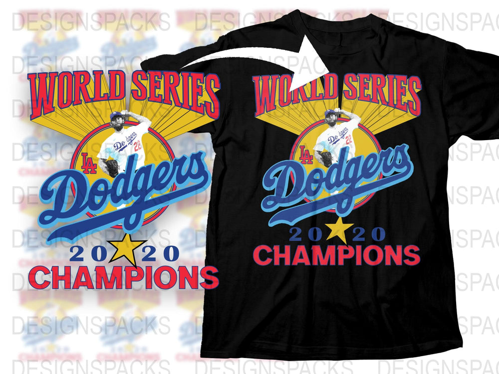 2020 Dodgers World Series Champions T-Shirt, Los Angeles Baseball Fan Tee, Collector's Sports Apparel, Unisex Black Shirt