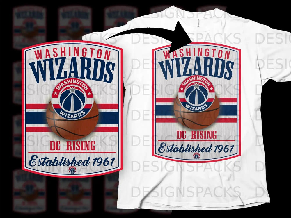 Washington Wizards DC Rising Established 1961 T-shirt