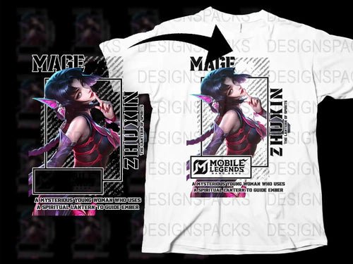 Mobile Legends T-Shirt, Mage Design, Anime Style Graphic Tee, Gaming Apparel, Unisex Clothing