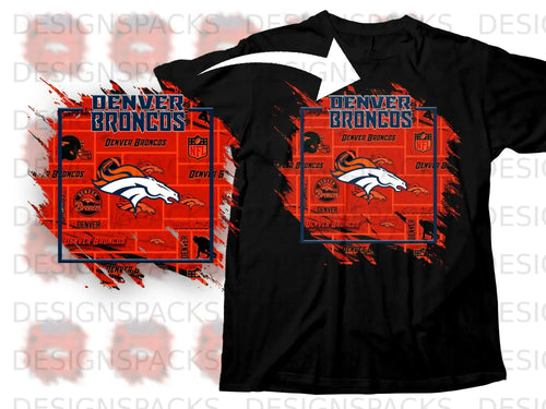 Denver Broncos Graphic Logo NFL Fan T-shirt
