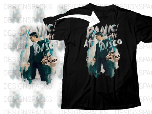 Panic at the Disco Fan T-Shirt, Pray for the Wicked Tour Merch, Unisex Black Graphic Tee