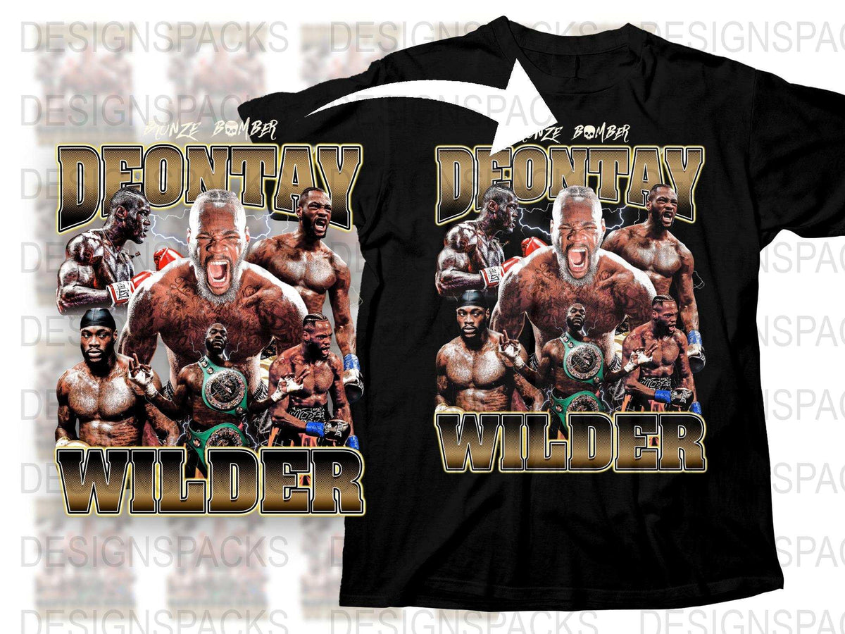 Deontay Wilder Graphic T-Shirt, Boxing Champion Fan Merch, Sports Tee, Men's Fashion, Athletic Apparel, Gift for Boxers Fans