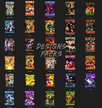 Load image into Gallery viewer, 28 Anime Bootleg Mix V8 Designs Bundle PNG
