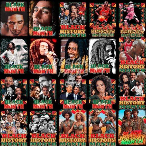 28 Black History Month Designs Bundle PNG