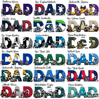 Load image into Gallery viewer, 28 Football Teams Dad Father's Day Sport Designs Bundle PNG

