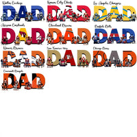 Load image into Gallery viewer, 28 Football Teams Dad Father's Day Sport Designs Bundle PNG
