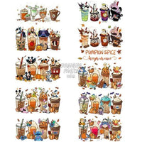 Load image into Gallery viewer, 28 Halloween Mix Coffee Drinks Cups Designs Bundle PNG
