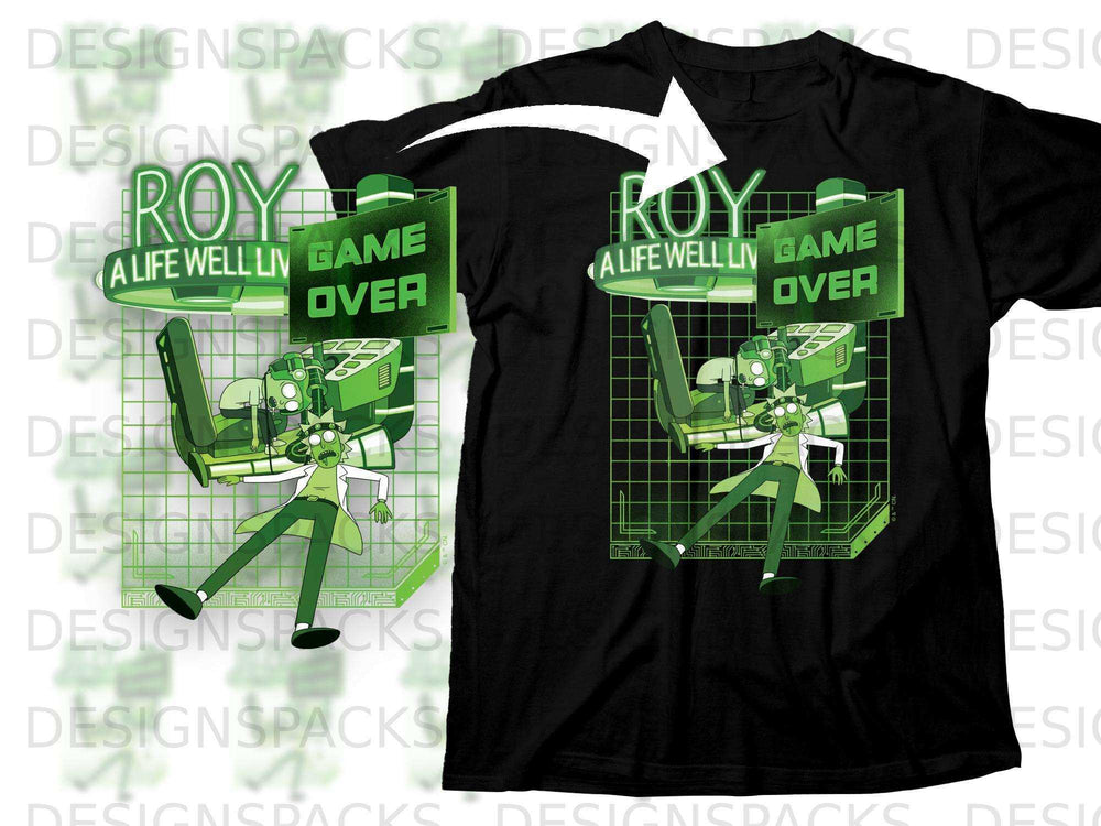 Roy A Life Well Lived Game Over T-shirt