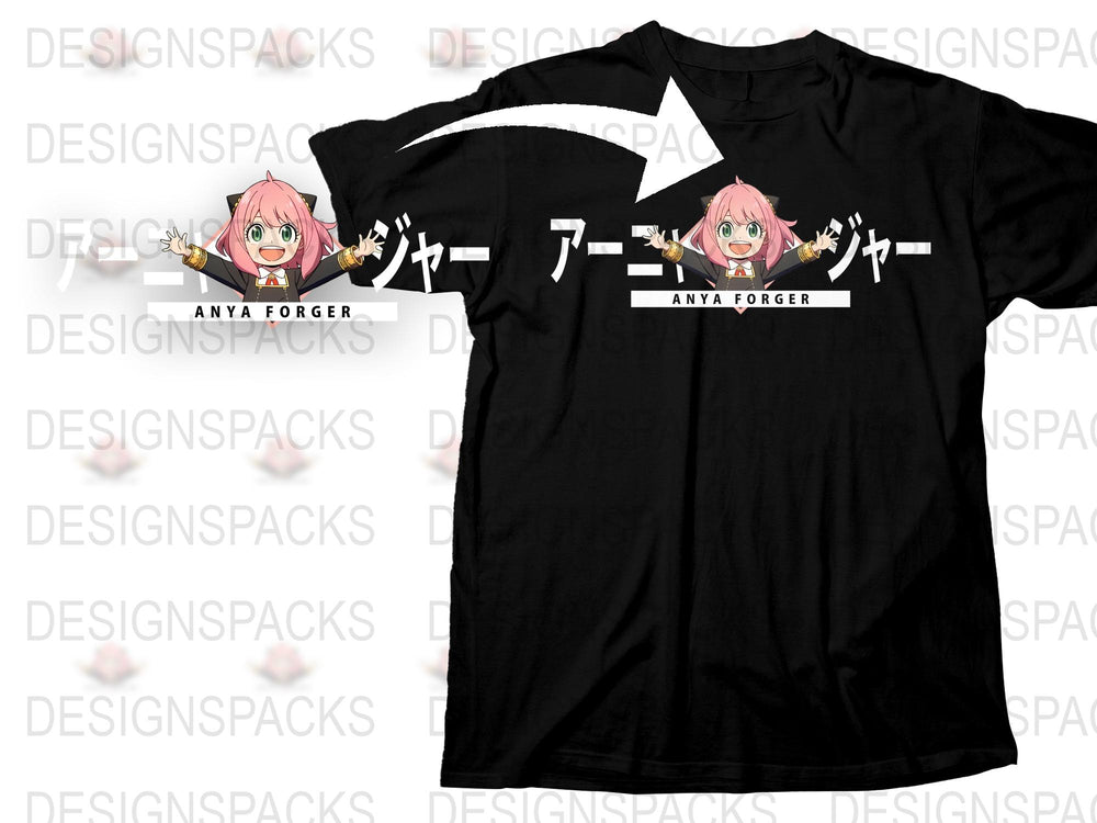 Anya Forger Anime T-Shirt, Spy x Family Fan Merch, Graphic Tee, Unisex Manga Shirt