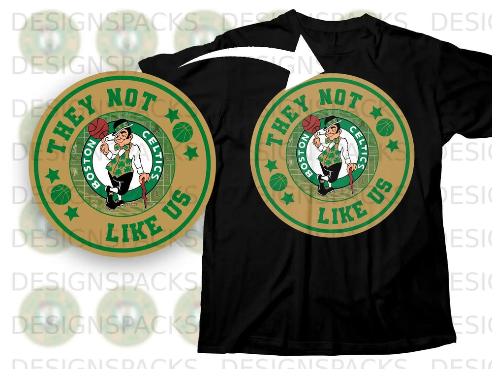 They Not Like Us Boston Celtics Basketball Shirt