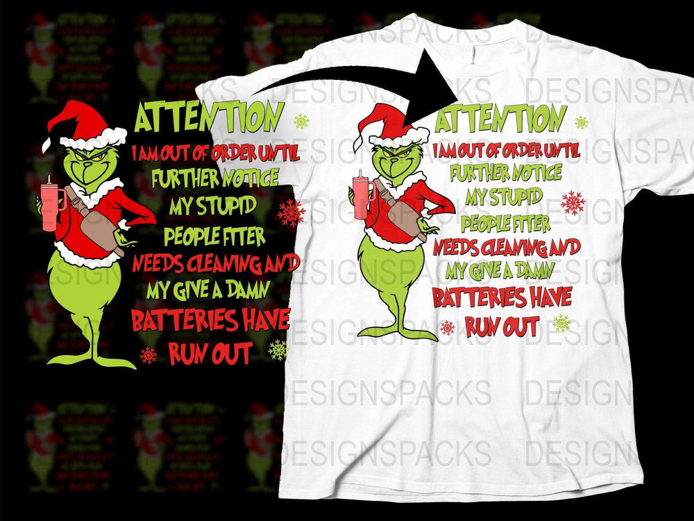 Funny Grinch Christmas T-Shirt, Sarcastic Holiday Tee, Festive Outfit, Men's Women's Unisex Gift Idea