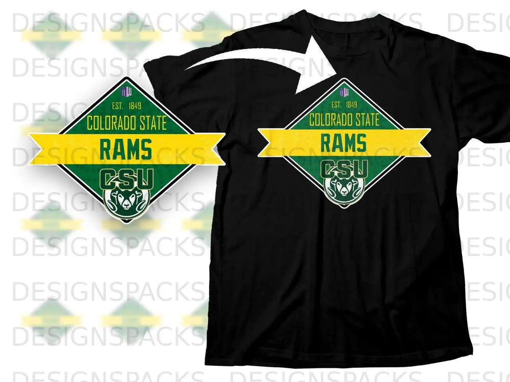 Colorado State Rams Est. 1849 Black CSU T-Shirt