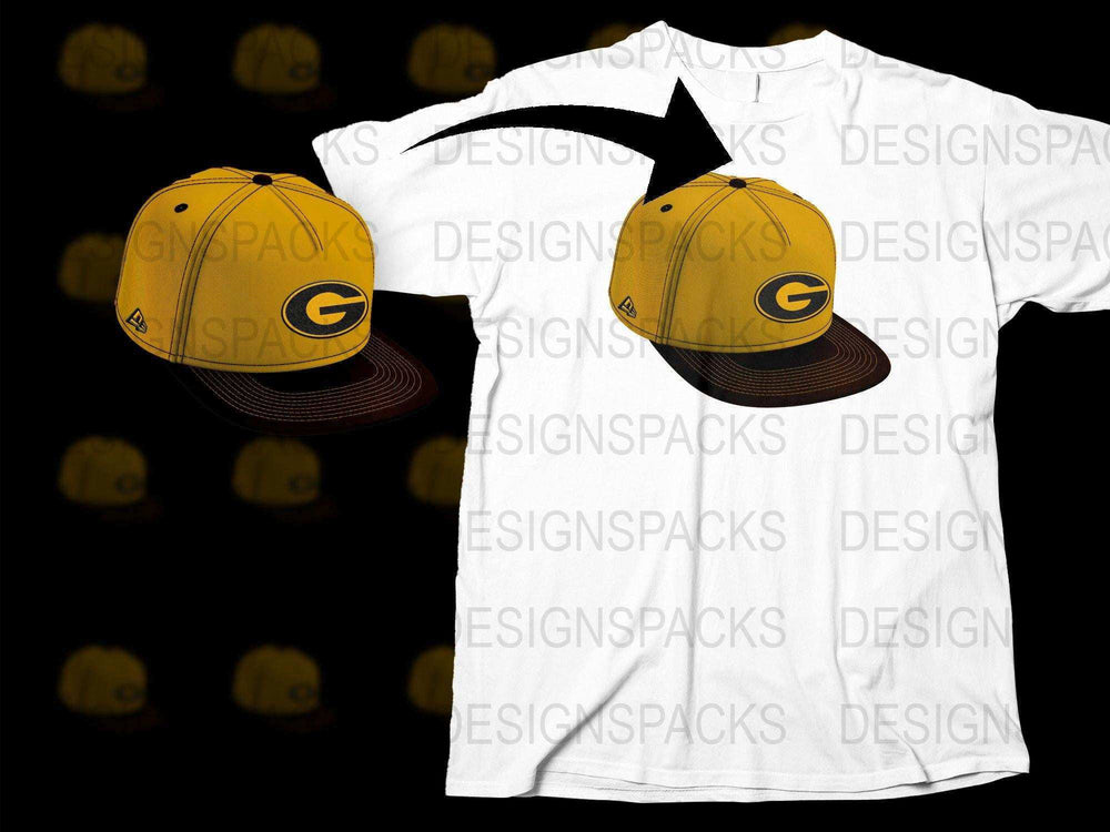 Green Bay Packers Inspired T-Shirt and Cap Set, Sports Fan Apparel, Unisex Football Gear