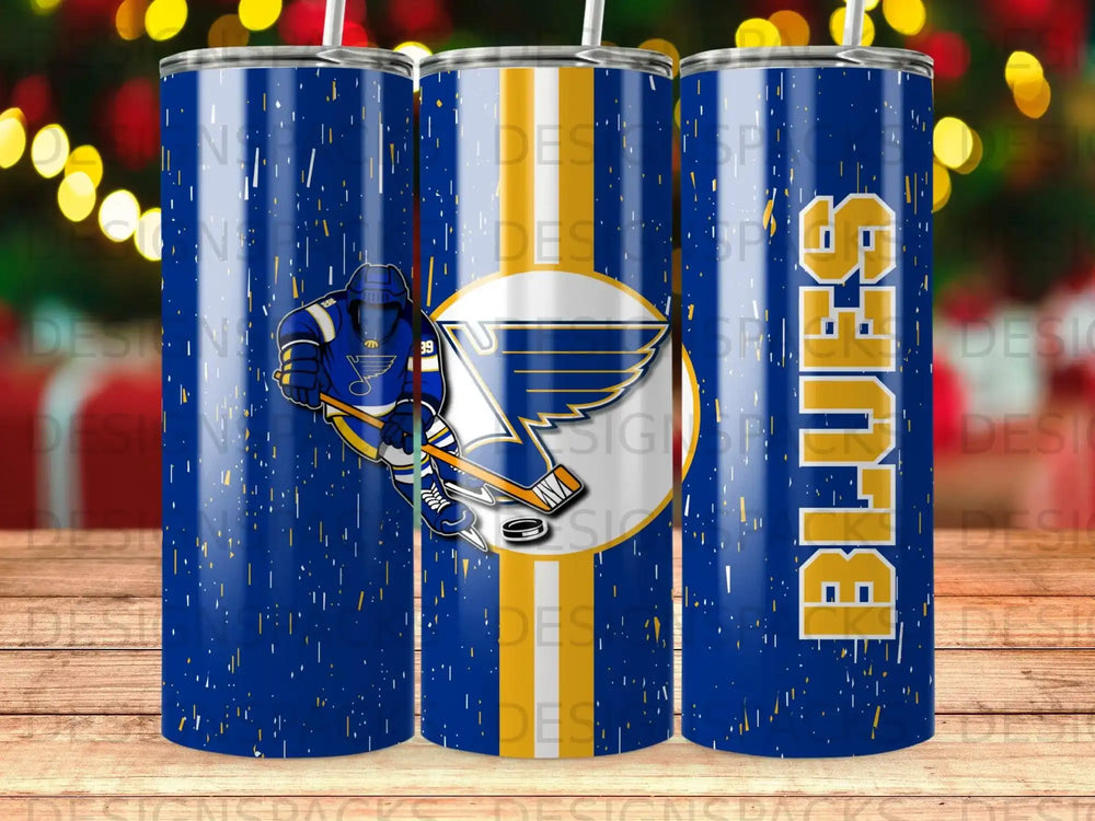 St Louis BLUES Hockey Player Design Gold Blue Pattern product type