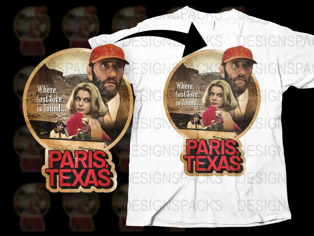 Paris Texas Movie T-Shirt, Vintage Graphic Tee, Classic Film, Retro Design, Unisex Fashion