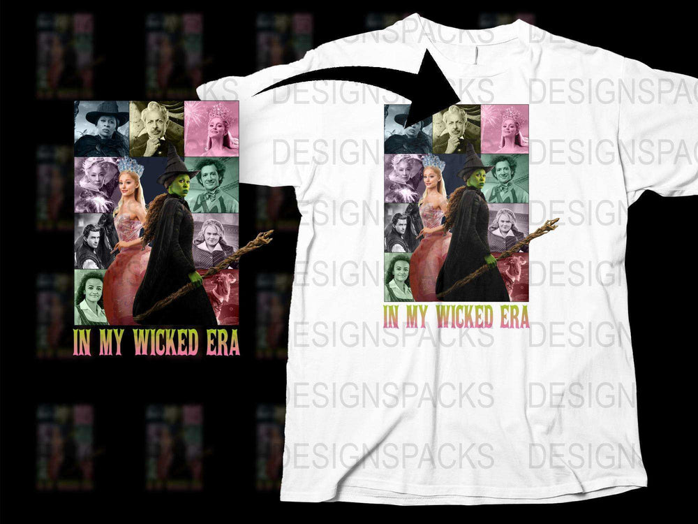 Vintage Witch Themed T-Shirt, Colorful Retro Witchcraft Design, Unique Gothic Apparel, Unisex Fashion