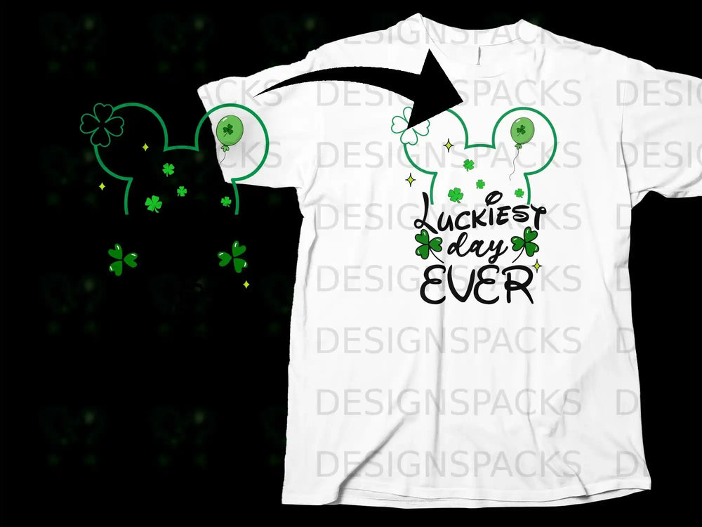 Mickey Mouse Luckiest Day Ever Clovers Green product type
