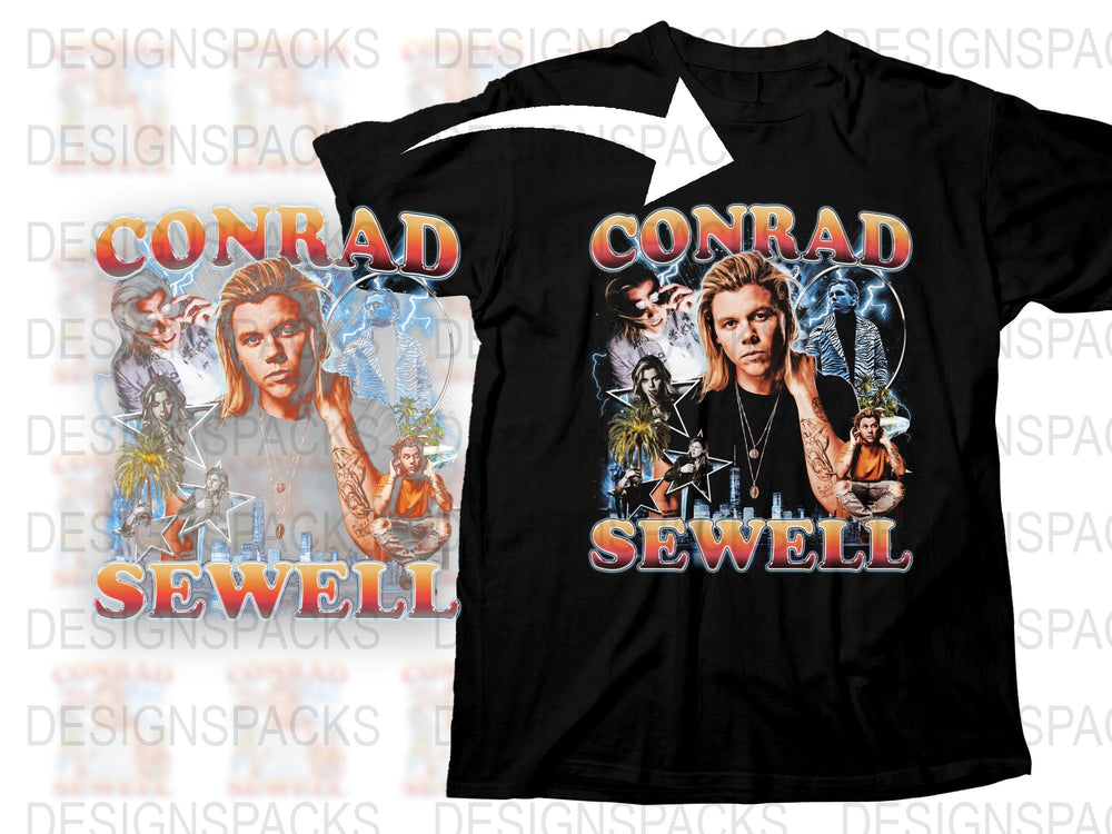 Conrad Sewell Graphic T-Shirt, Vintage Concert Tee, Music Fan Gift, Unisex Band Shirt, Retro Pop Music Apparel, Collectible Merchandise