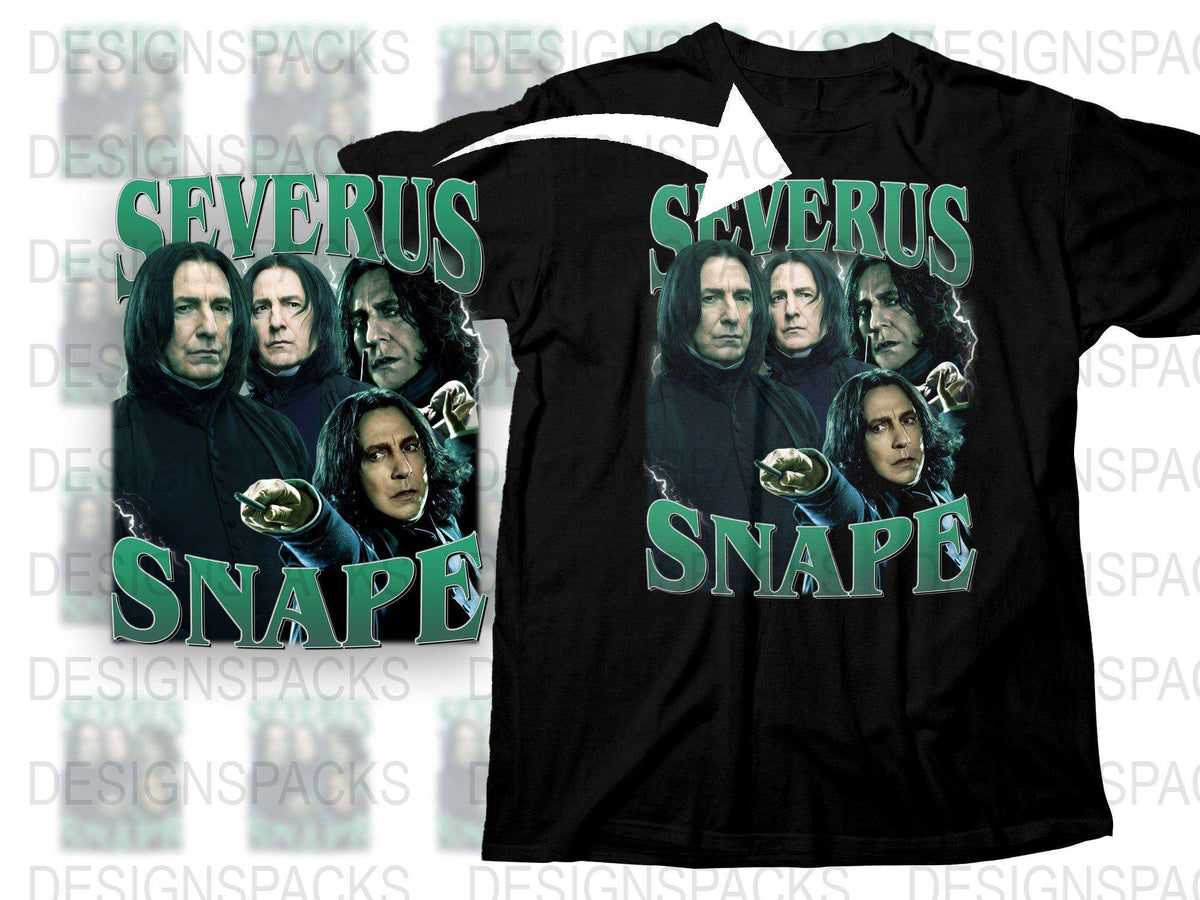 Severus Snape Themed T-Shirt, Wizard Movie Graphic Tee, Fantasy Film Apparel, Gift for Movie Fans