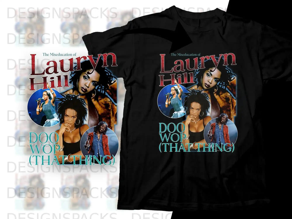 Lauryn Hill "The Miseducation of Lauryn Hill" album cover art.