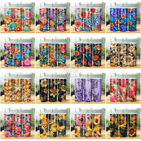 Load image into Gallery viewer, 29 3D Embroidered Flowers Tumbler Wrap Bundle Jpg
