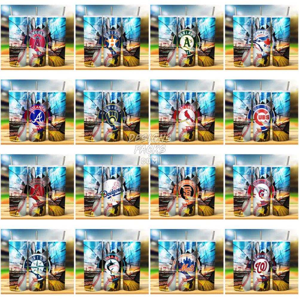 29 Baseball Broken Glass Tumbler Wrap Bundle Jpg