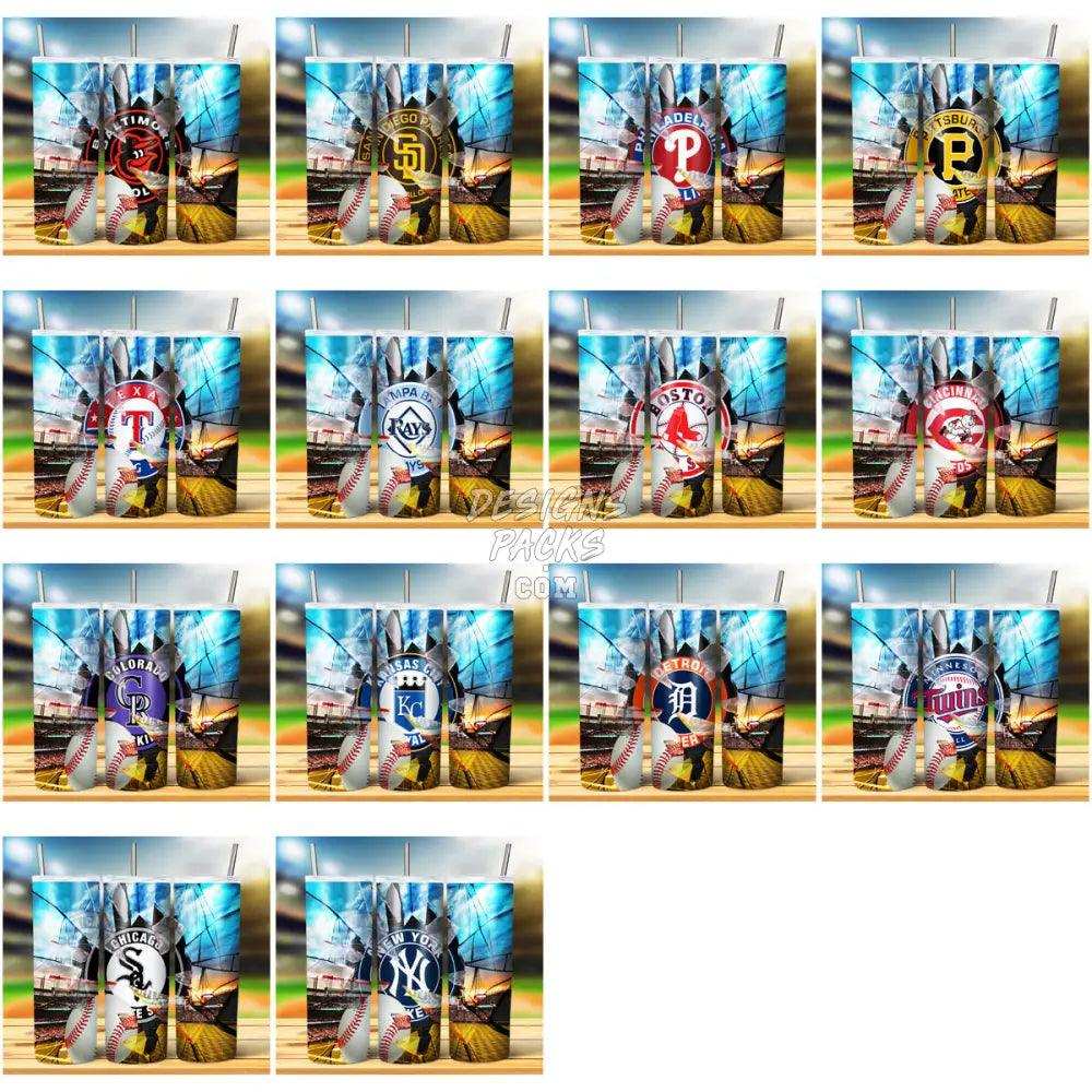 29 Baseball Broken Glass Tumbler Wrap Bundle Jpg