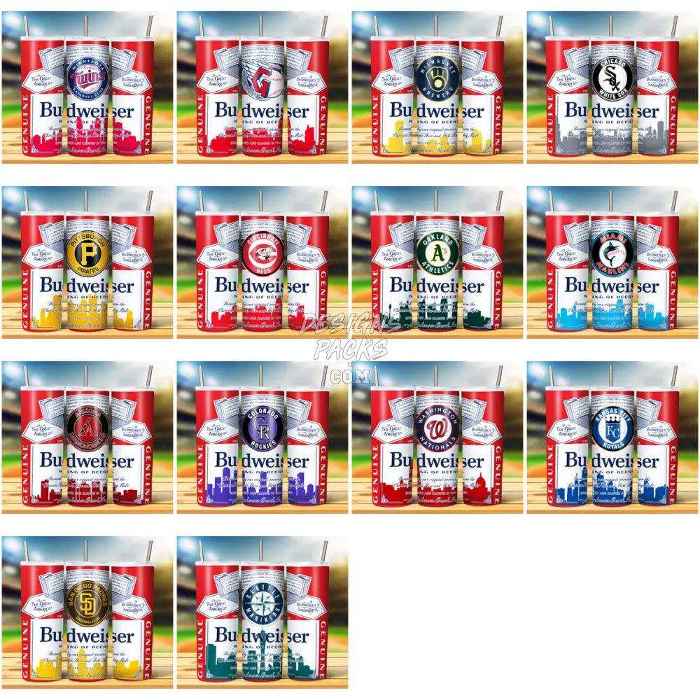 29 Baseball Budweiser Tumbler Wrap Bundle Jpg