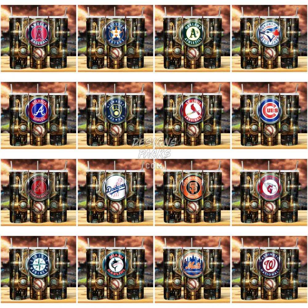 29 Baseball Engine Tumbler Wrap Bundle Jpg
