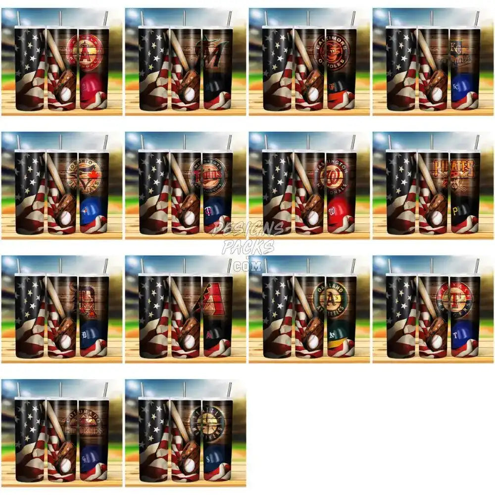 29 Baseball Flag Helmet Tumbler Wrap Bundle Jpg