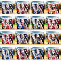 Load image into Gallery viewer, 29 Baseball Glitter Tumbler Wrap Bundle Jpg
