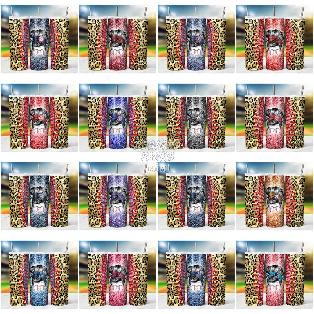 29 Baseball Lady Tumbler Wrap Bundle Jpg