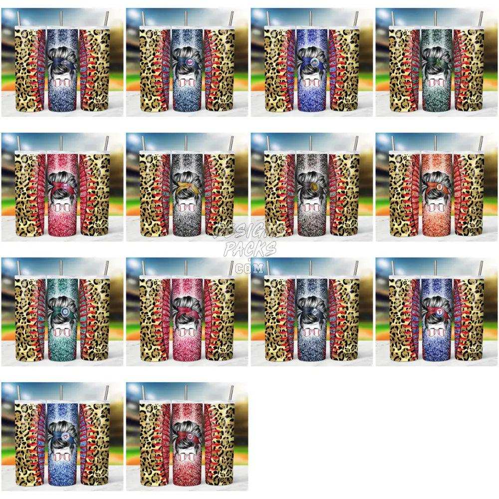 29 Baseball Lady Tumbler Wrap Bundle Jpg