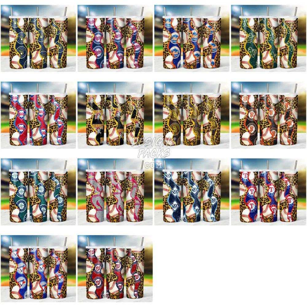 29 Baseball Pattern Tumbler Wrap Bundle Jpg