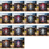 Load image into Gallery viewer, 29 Baseball Sugar Skulls Tumbler Wrap Bundle Jpg

