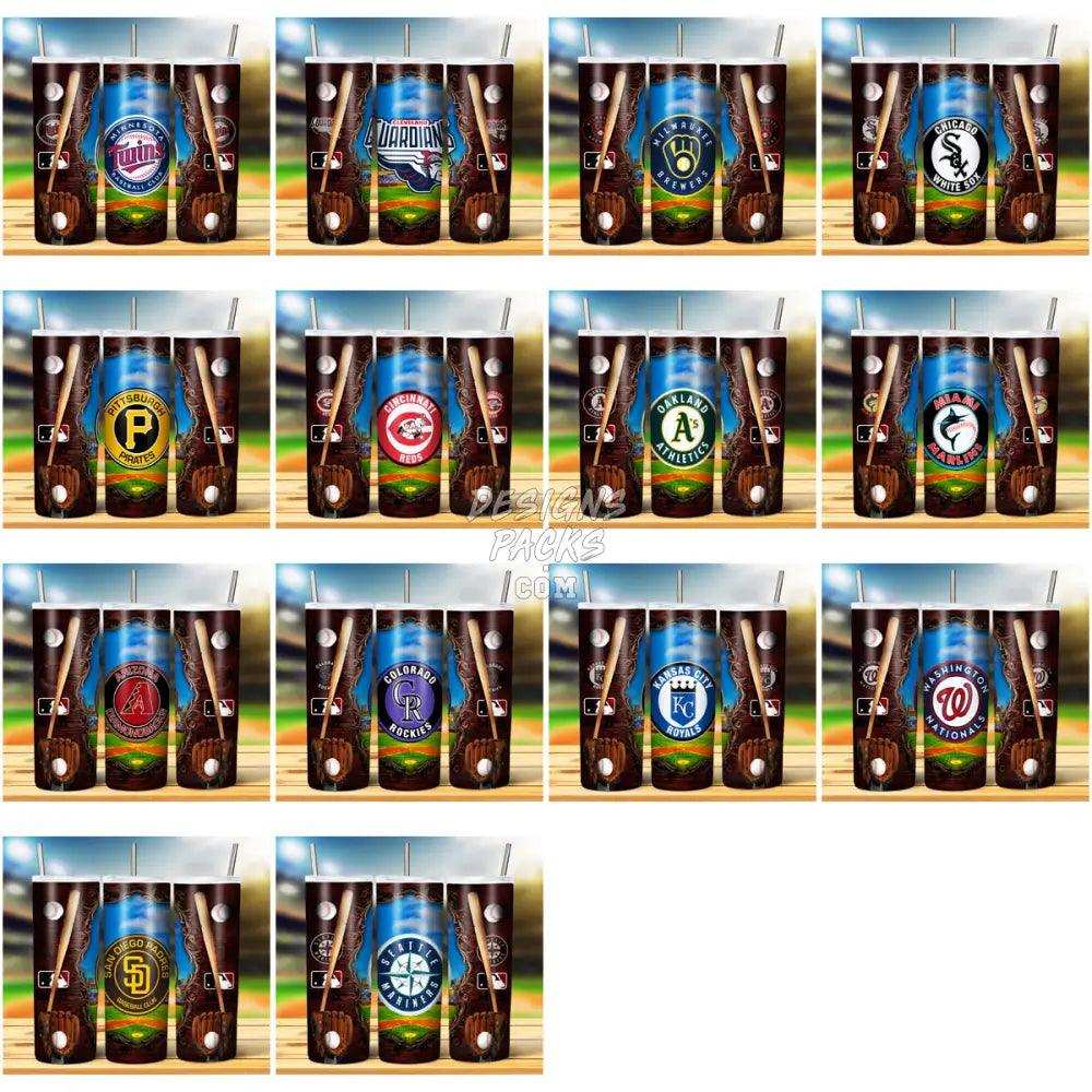 29 Baseball Wooden Frame Tumbler Wrap Bundle Jpg