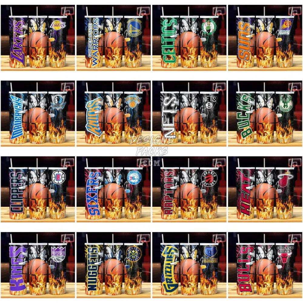 29 Basketball Hand Fire Tumbler Wrap Bundle Jpg