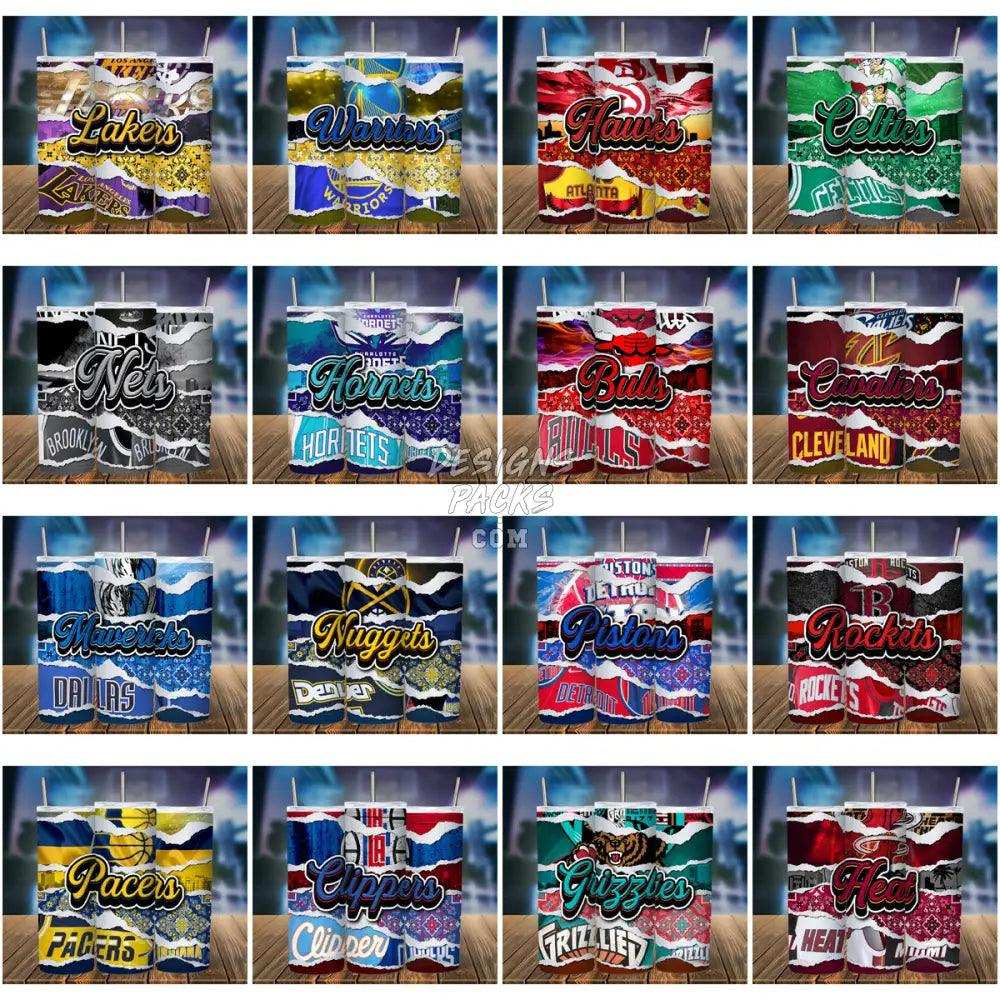 29 Basketball Rip Paper Tumbler Wrap Bundle Jpg