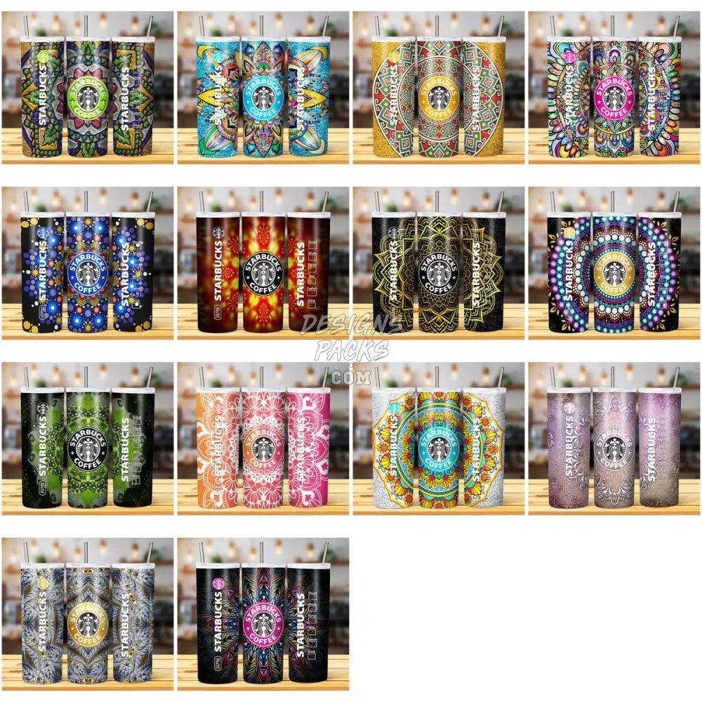 29 Coffee Brand Mandala Tumbler Wrap Bundle Jpg