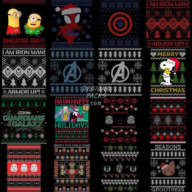 29 Ugly Christmas Designs Bundle Png