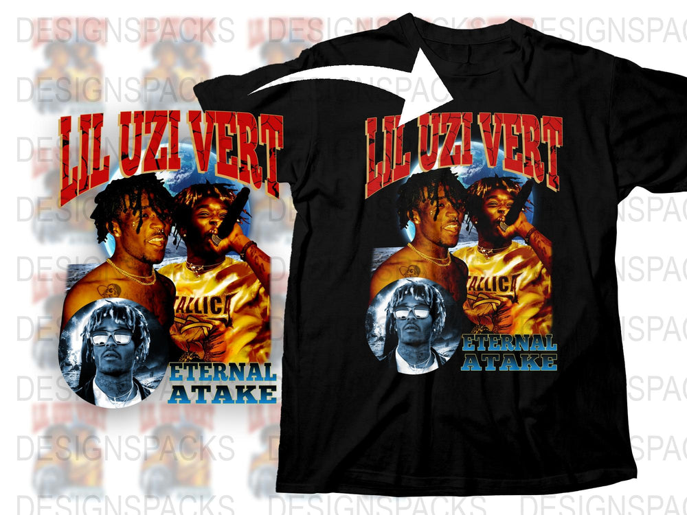 Lil Uzi Vert Eternal Atake T-Shirt, Hip Hop Music Tee, Rap Artist Merch, Graphic Black Shirt, Fan Apparel, Concert Clothing