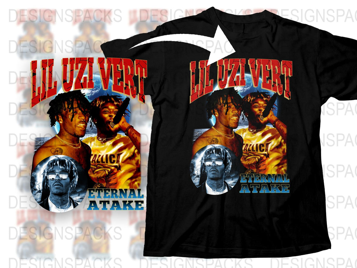 Lil Uzi Vert Eternal Atake T-Shirt, Hip Hop Music Tee, Rap Artist Merch, Graphic Black Shirt, Fan Apparel, Concert Clothing