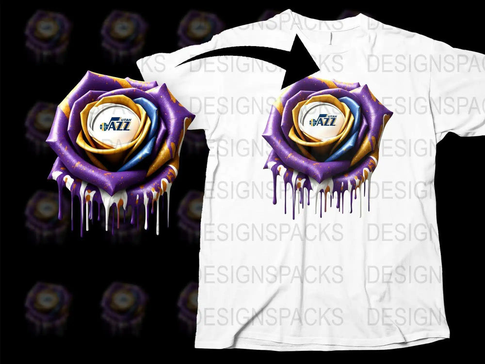 Jazz Music Themed T-Shirt, Abstract Art Design, Purple Drip, Music Lover Apparel, Unique Graphic Tee, Unisex Clothing
