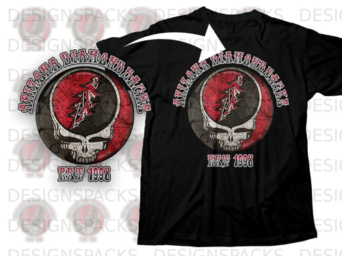 Arizona Diamondbacks Skulls and Logo T-shirt